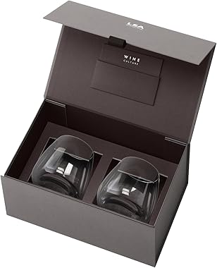 LSA International Culture Stemless Wine Glass, One Size, Clear