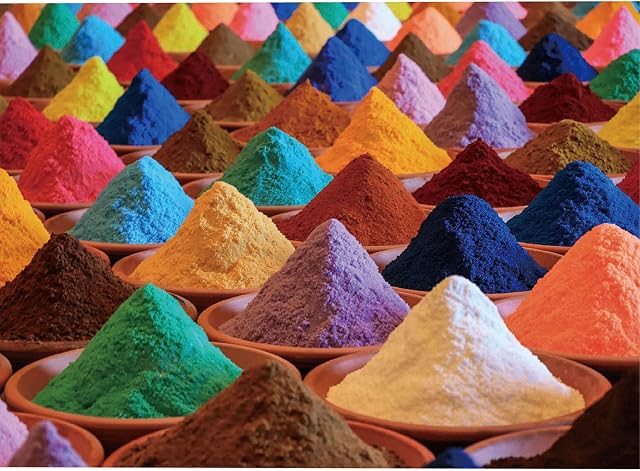 Meryi Color Powder Dyes Jigsaw Puzzles for Adults 1000 Piece, Adult Children Intellective Educational Toy DIY Collectibles Modern Home Decoration