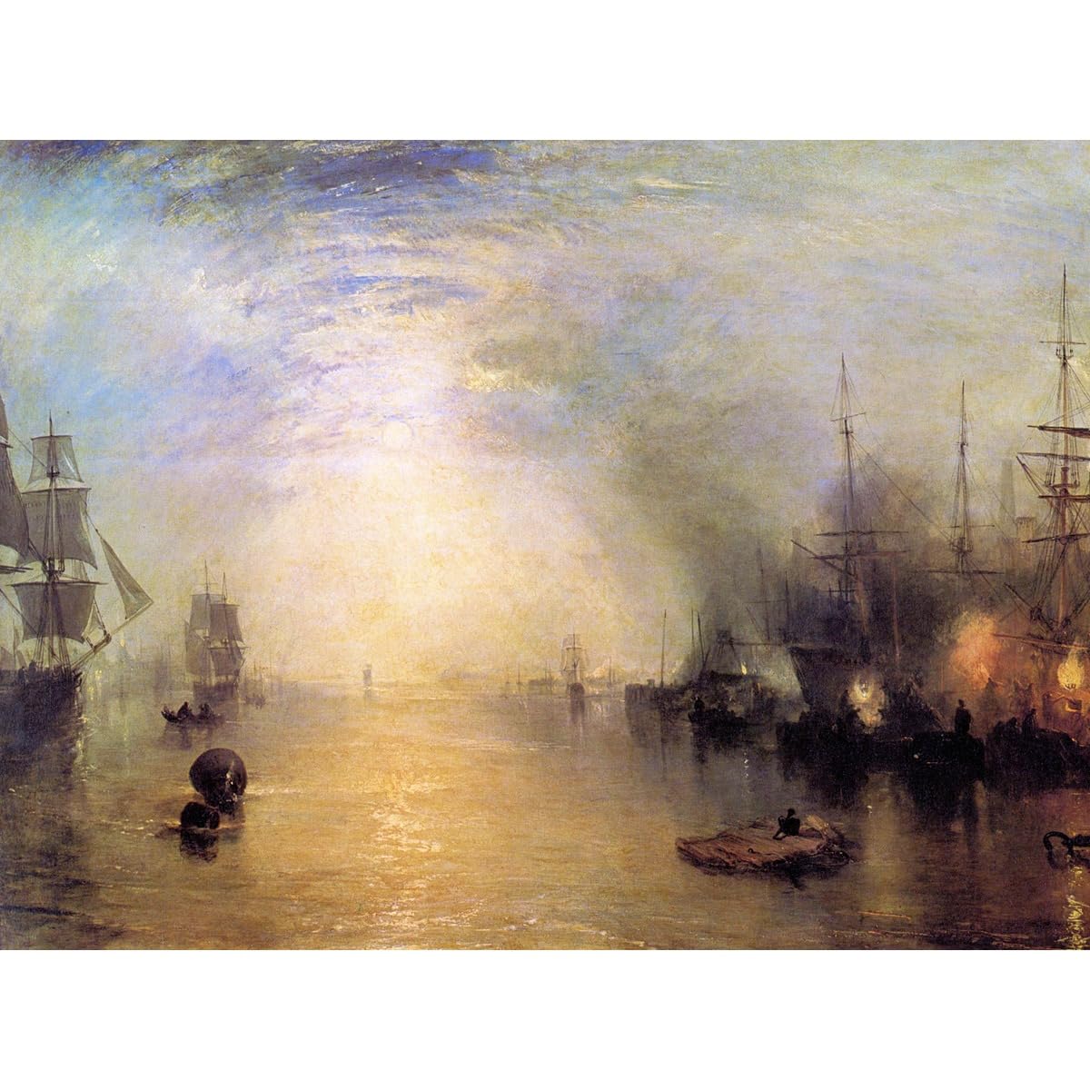 Impression sur toile roulée Turner Keelmen Heaving ARTICULOZY 61x45 cm