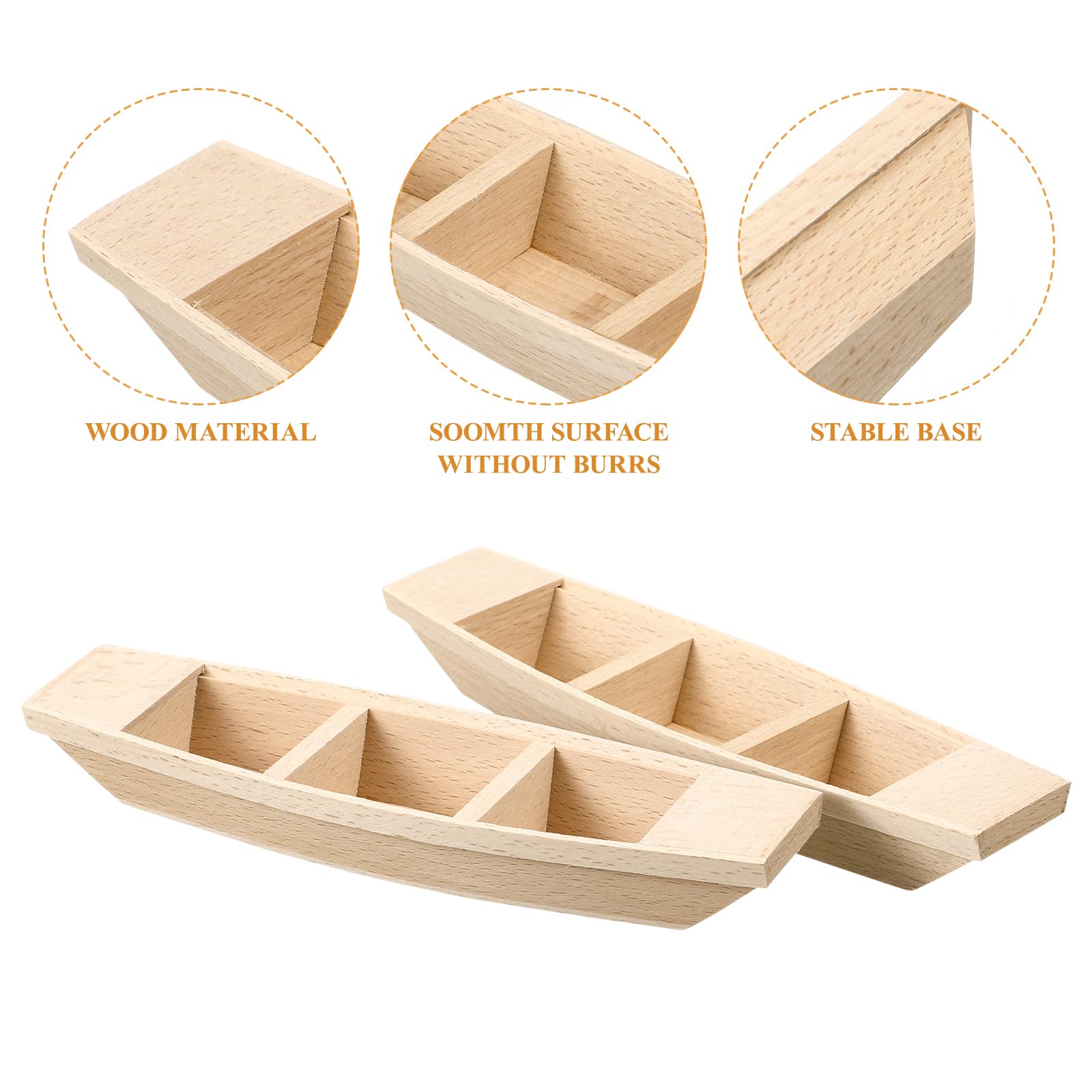EXCEART 2 Modellini Barche In Legno – Incomplete Da Colorare, 20x5,5x3 Cm, Giocattolo Artigianale E Decorazione - 6