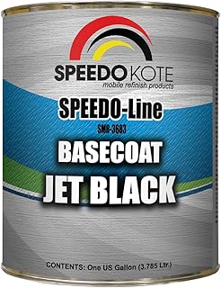 Speedokote Base Coat Black automotive base coat, One Gallon SMR-3683