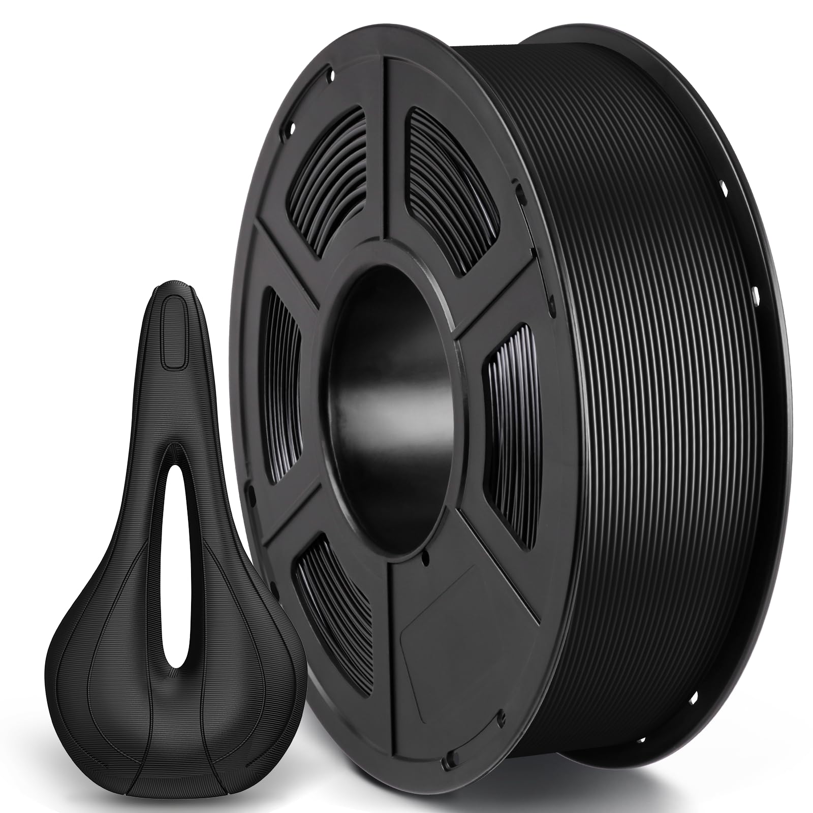 ANYCUBIC ASA Filament 1.75mm, 3D Drucker Filament geeignet für den Druck von funktionellen Teilen im Außenbereich, Wetter- und Hitzebeständig, 1KG Schwarz