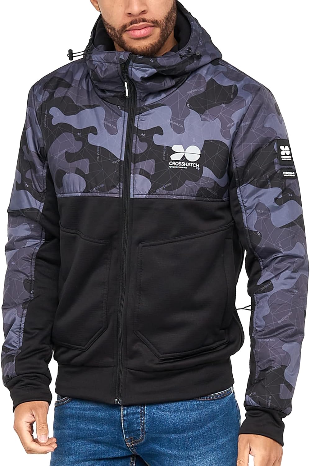 crosshatch camo hoodie