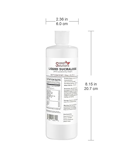 Miniatura 9 de Edulcorante líquido concentrado de sucralosa, alternativa al 25% de azúcar concentrada, 8 onzas a granel para bebidas, alimentos y pasteles, cero