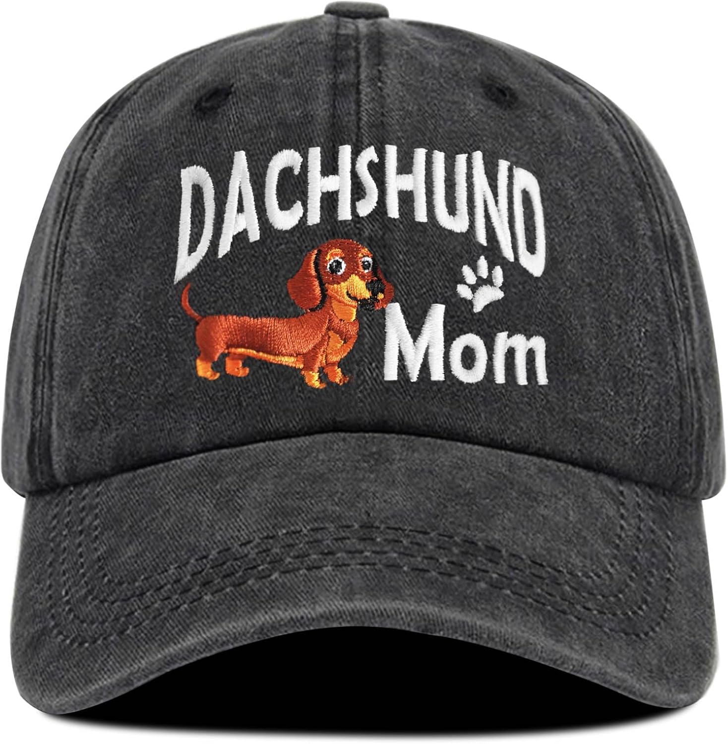 Embroidered Dachshund Hat Baseball Cap Dachshund Gifts for Men Women - Image 2