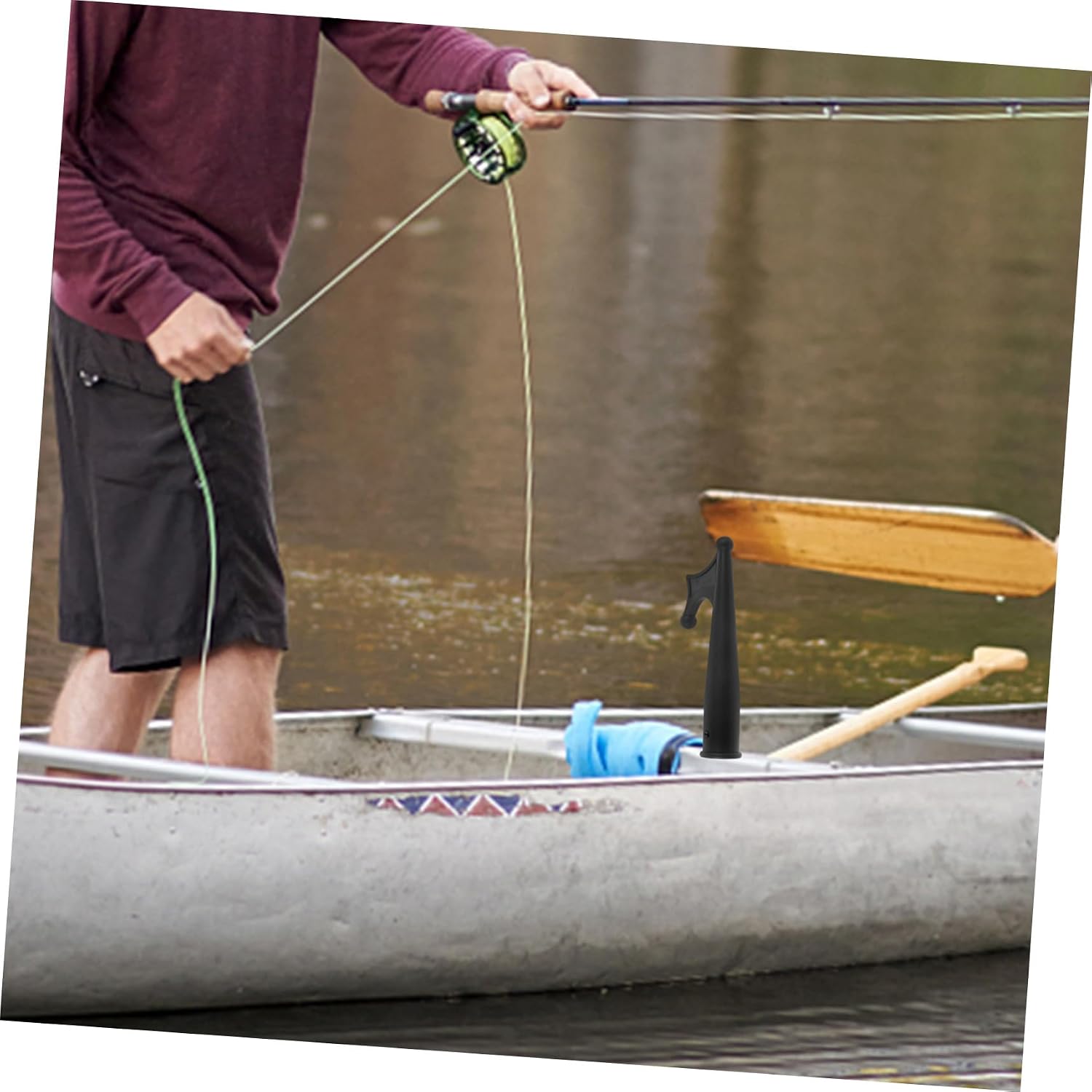 Boat Hook for Docking and Rafting, High-Strength Anti-Aging Marine Steel, Replacement Raft Hook Head for Yacht and Kayak Mooring, Sturdy Docking Accessory