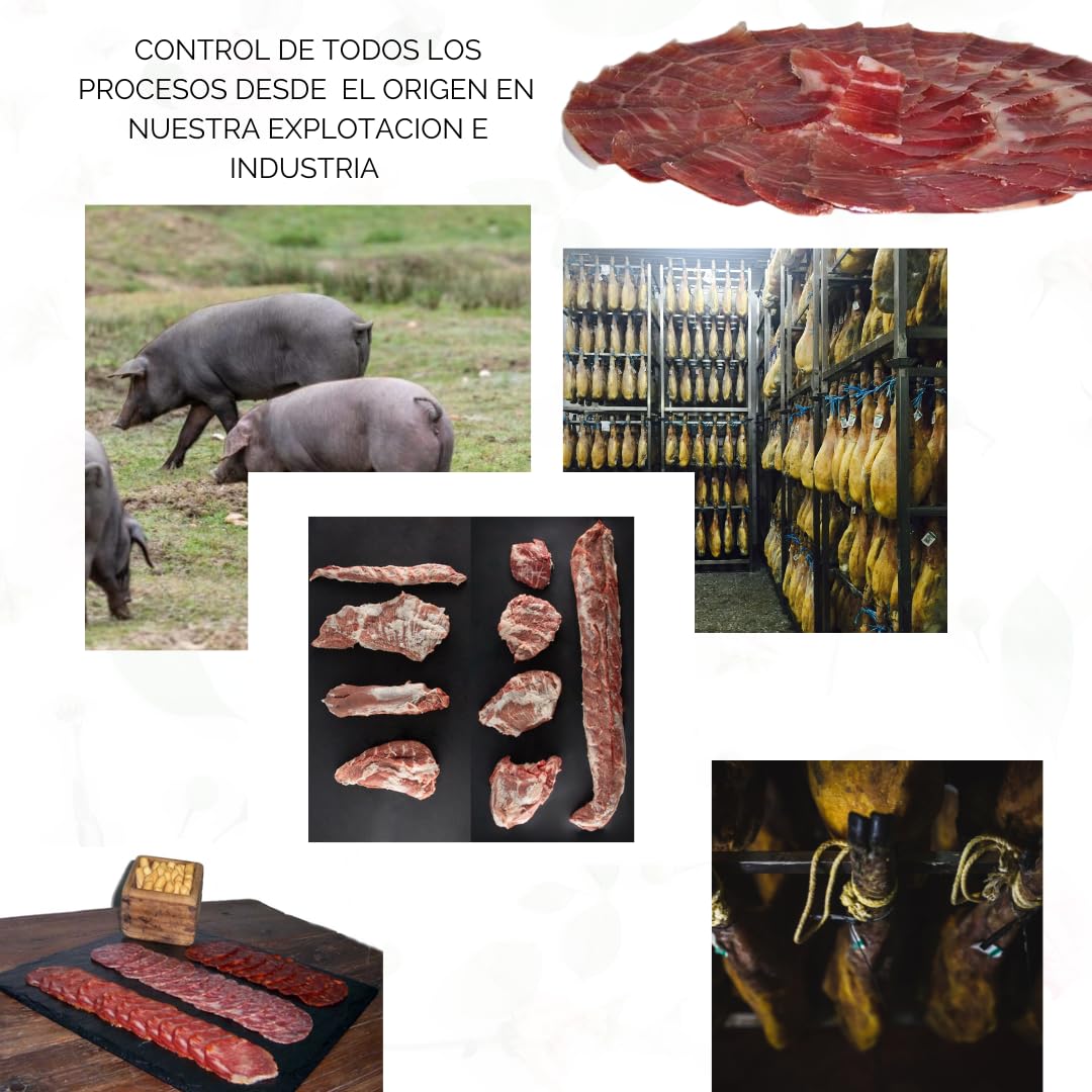 CERROALTO | Paleta de Cebo Ibérica 50% Raza Ibérica | 10 Sobres de 100 gr Loncheado en medias lonchas de fácil separación