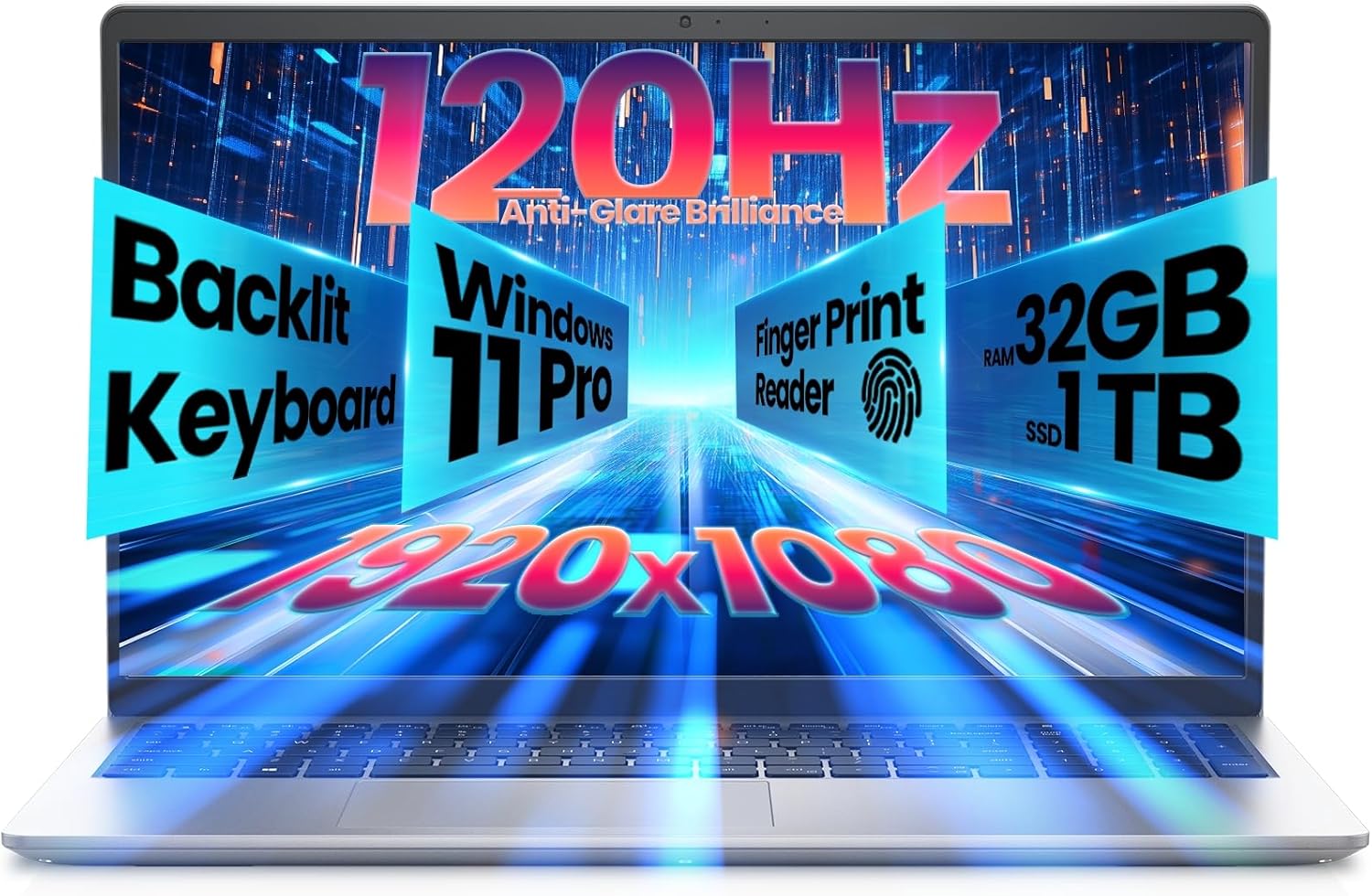 Dell 15.6-Inch Business & Student Laptop – Intel 10-Core i7 1355U | 120 Hz FHD D…