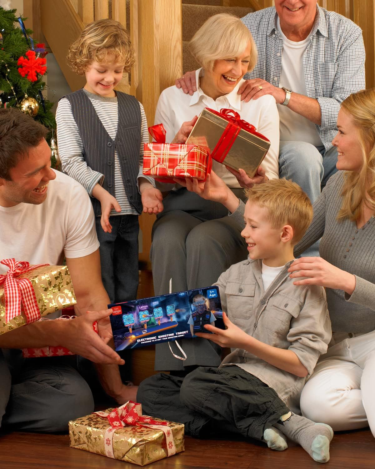 Lehoo Castle Electronic Shooting Targets, Digital Target for Nerf Guns with Auto-Reset, Scoring Shooting Games Includes Kids Tactical Vest, 60 Bullets, Glasses, Gift Toy for Kids Boys Girls - Image 6