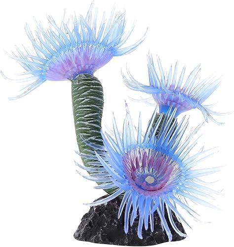 NOLITOY 1pc Resin Soft Coral Marine Ornament Fake Aquarium Plants Aquarium Coral Ornament Silicone Artificial Plants Simulation Coral Sea Decor Fish