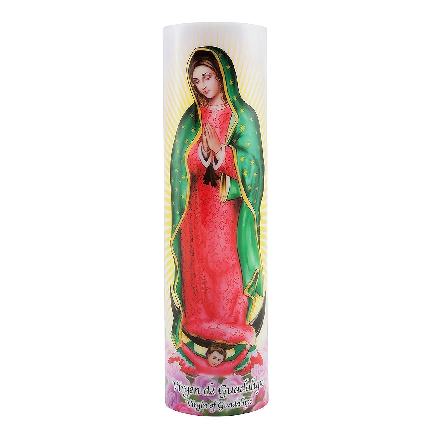 Virgin of Guadalupe Flameless LED Prayer Candle