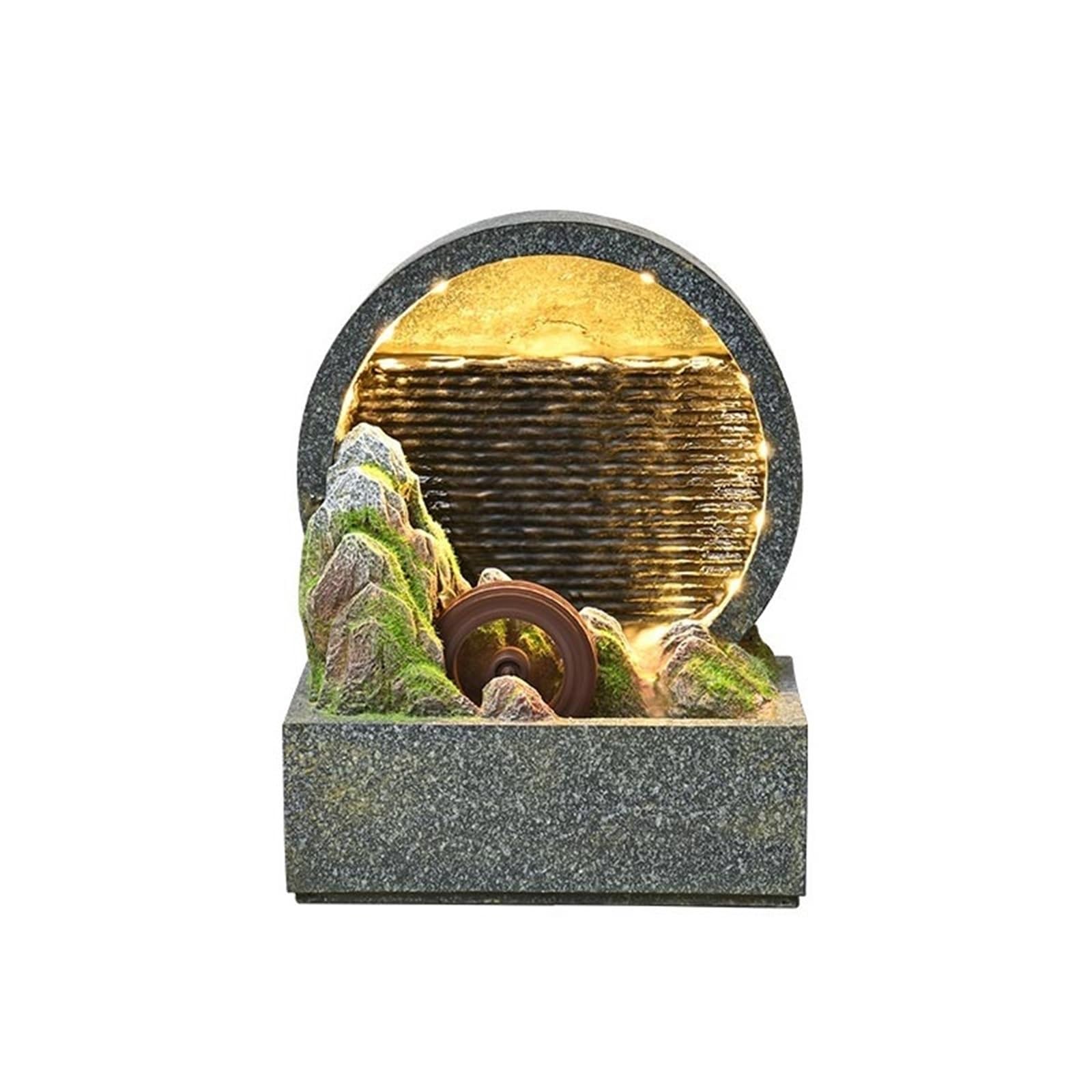 Water Feature Minimalist Rockery and Flowing Water Ornaments Curtain Circulating Fountain Indoor Fountains
