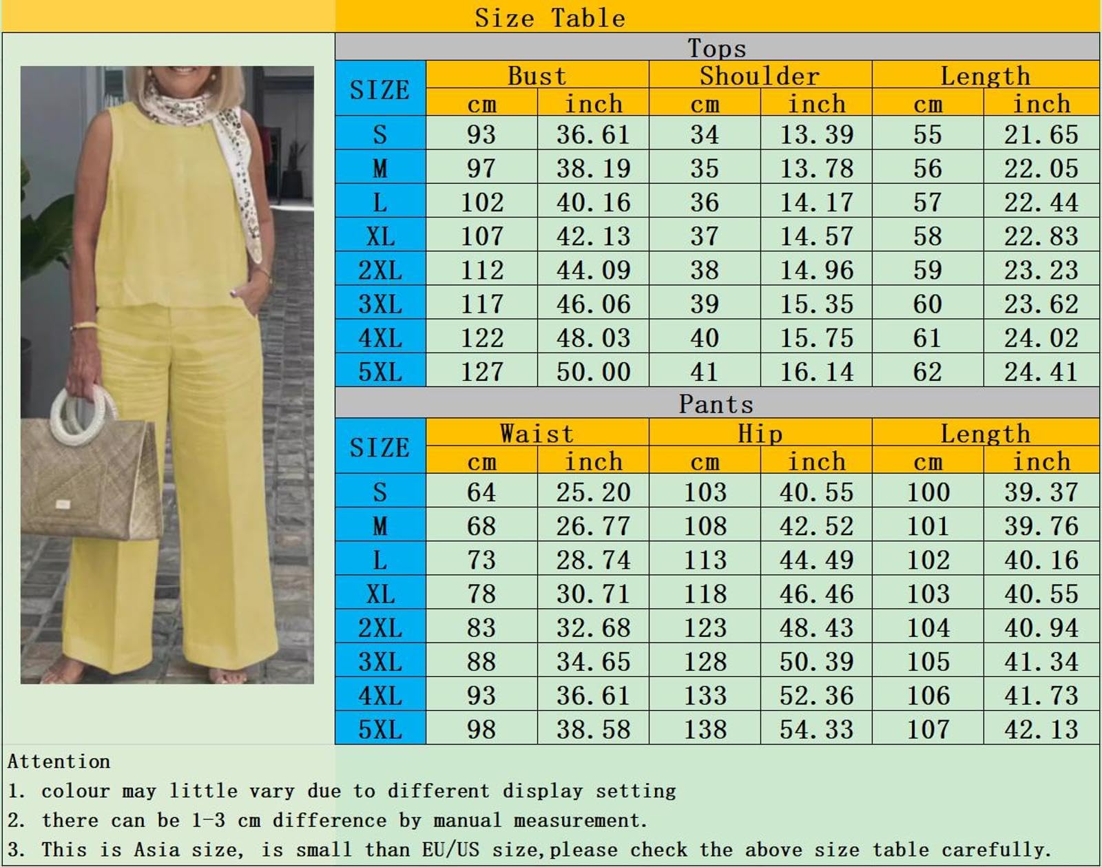 Tops Sin Mangas De Lino De Algodón De Color Sólido Simple De Moda para Mujer y Pantalones De Pierna Ancha para Mujer Trendy Simple Conjunto De 2 Piezas