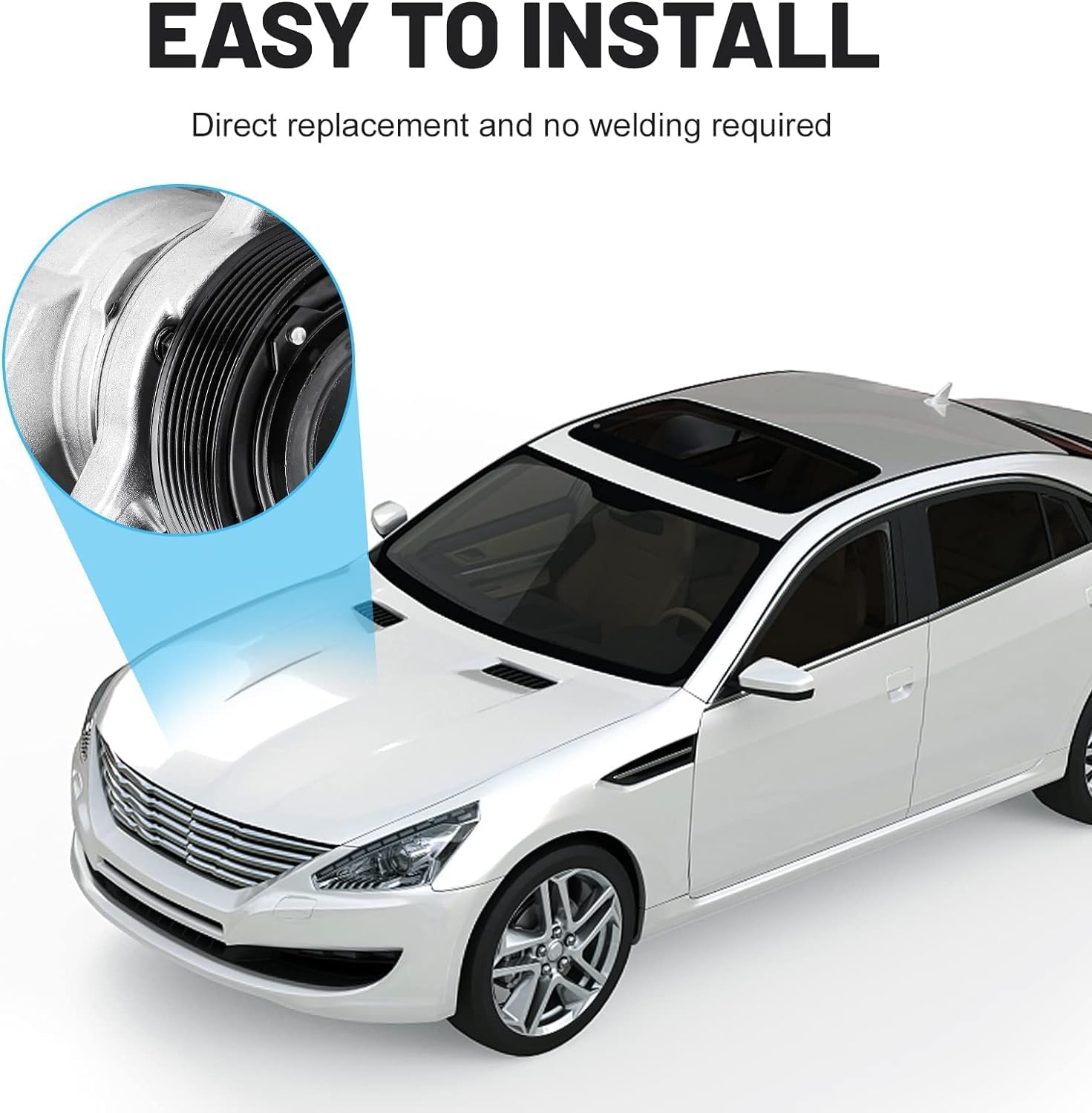 New AC Air Condition Compressor with Clutch for 2.4L Honda Element 2003-2011 639319 4711004 77372