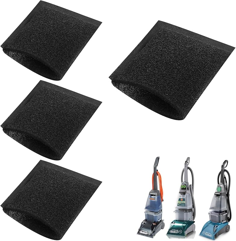 Foam Tank Filter fit for Hoover Steam Vacuum Cleaner F5800 Series Filters | Sponge Foam Filter Fits Hoover Carpet Cleaner Replacement Extractor Foam Recovery Tank Cup Parts #38762014 440007364 4-Pack