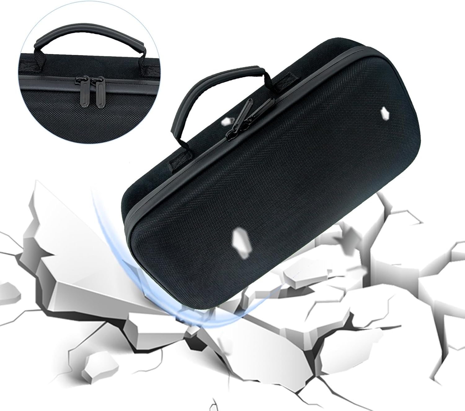 キャリーケース ROG ALLYゲームマシンと充電器に対応 内部ソフトパーティション ハードシェルトラベルケース 保護収納バッグ キ