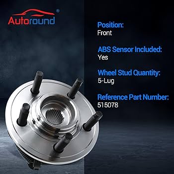 5150 Front Driver or Passenger Side Wheel Hub and Bearing