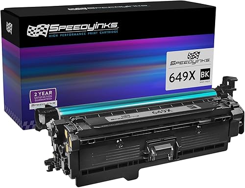 SPEEDYINKS Cartucho de tóner remanufacturado de repuesto (paquete único, negro) para HP 649X CE260X High Yield Funciona con impresoras Color