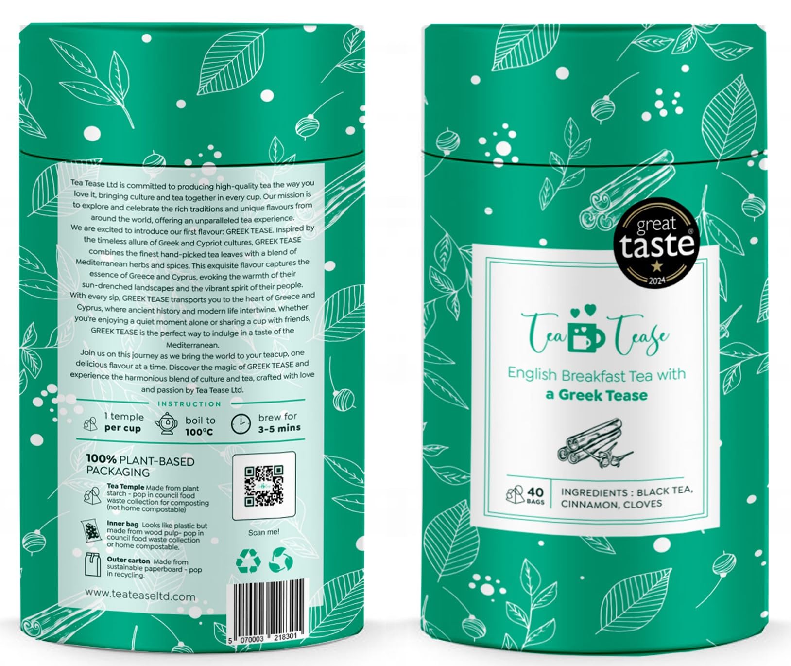 English breakfast tea with a Greek Tease (black tea with cinnamon and cloves) Greek Tea in a tea bag, herbal tea, Tarçın – Karanfil, tsai, Kanela – Garyfallo, Κανέλα – Γαρύφαλλο