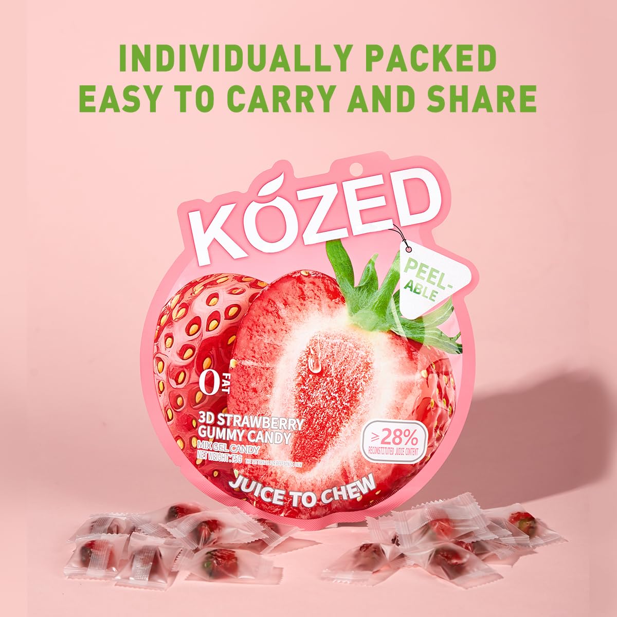 Amazon.com : Happy Global's Choice Kozed Peelable Gummy Candy