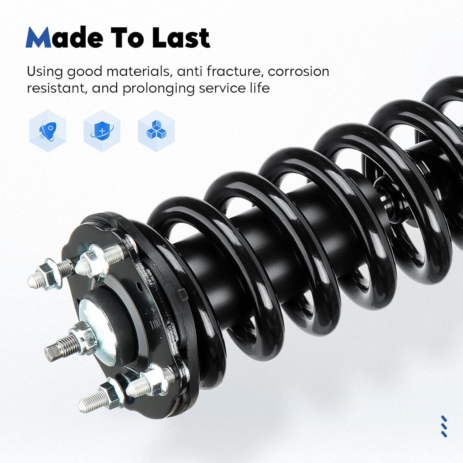 Front Struts Assembly Shock Absorber Compatible with Toyota Tundra 4WD 2007-2020, w/o TRD package models Replace for 171119L 171119R, 2Pcs