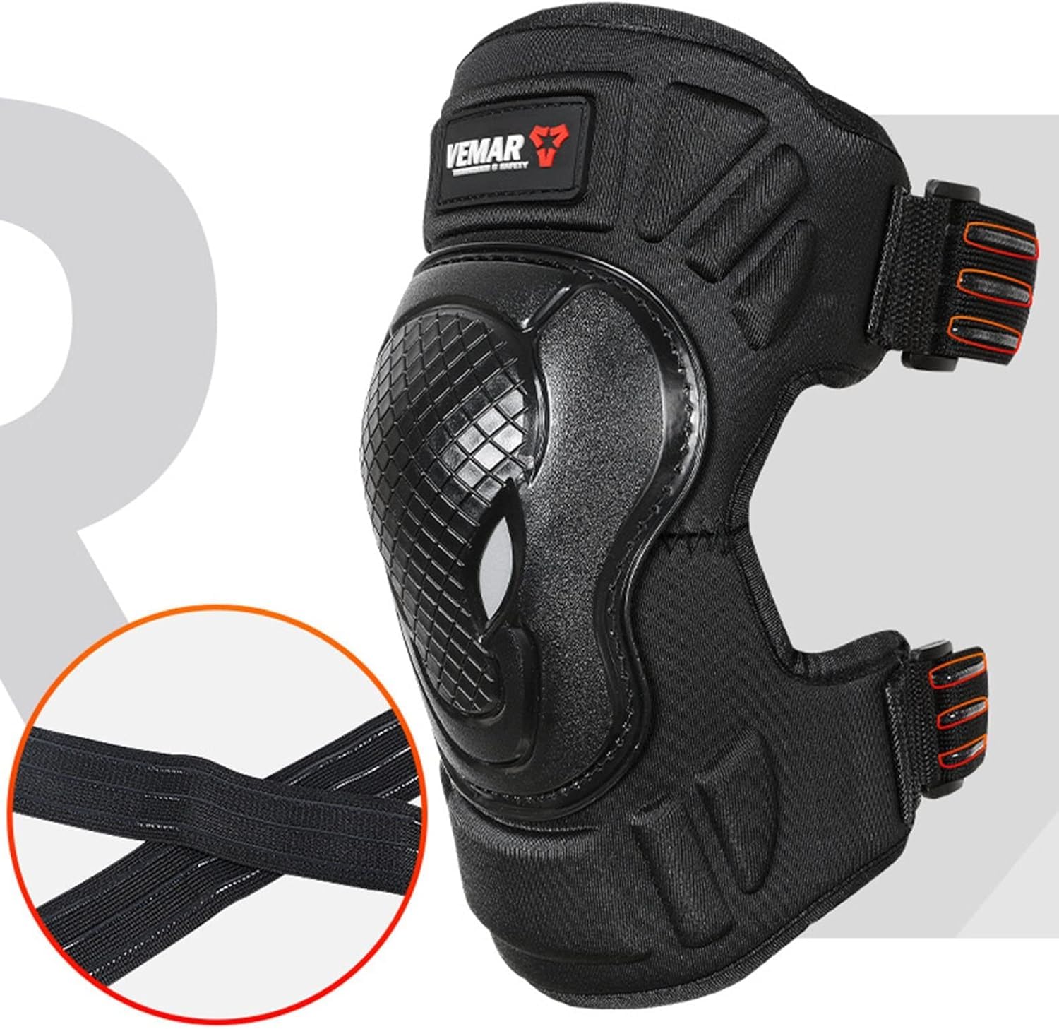 Auto Pearl Protective Half Elbow Guard, Knee Guard and Shin Guards compatible with Classic 500 Black (Pack of 4) - Image 3 thumbnail