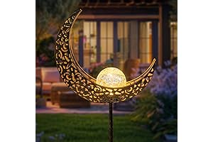 HOMEIMPRO Moon Solar Yard Stakes Decorative