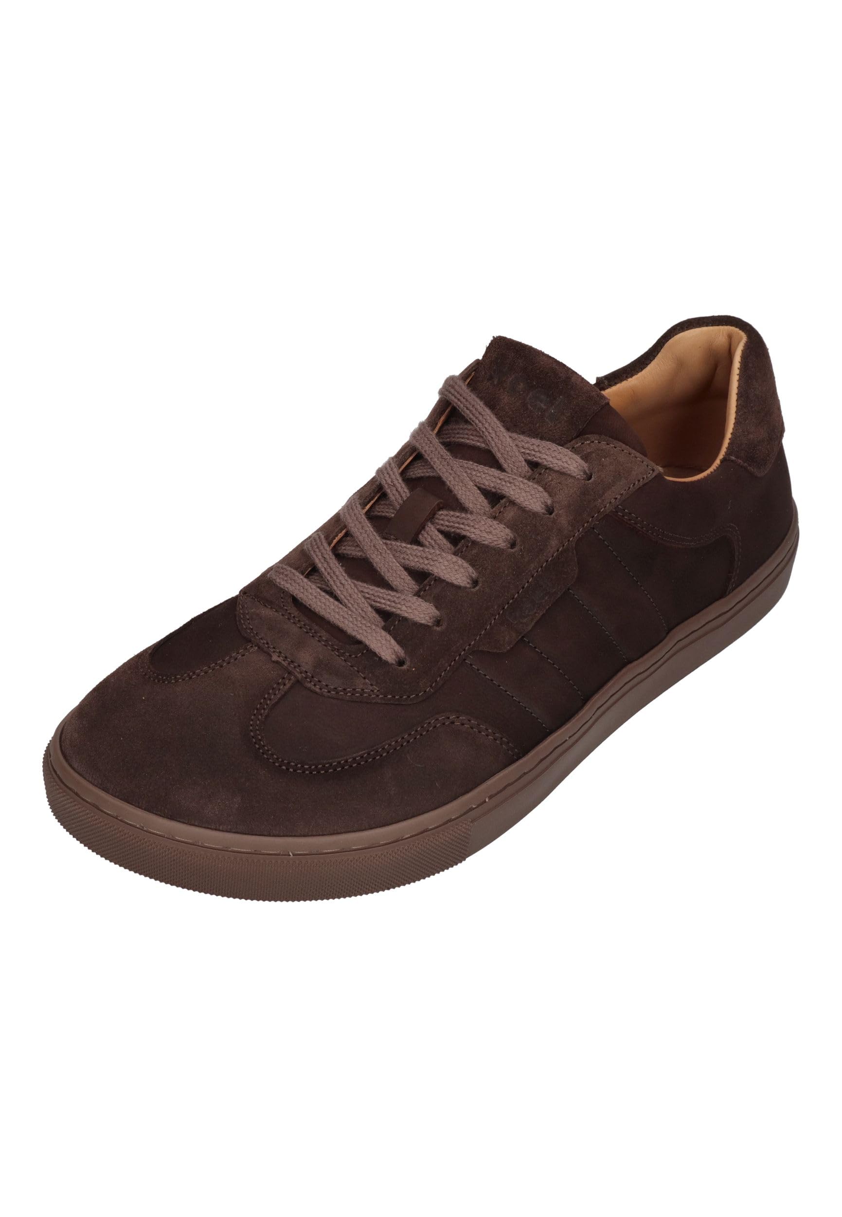 KOEL Barefoot Herren Sneakers Helio Suede Chocolate