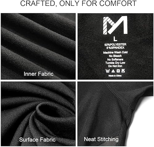 Miniatura 4 de MEETYOO - Conjunto de ropa interior térmica para hombre, pantalones largos deportivos, capa base