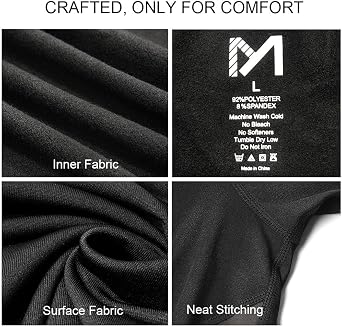 MEETYOO mens Men's Thermal Underwear Set Sport Long Johns Base Layer