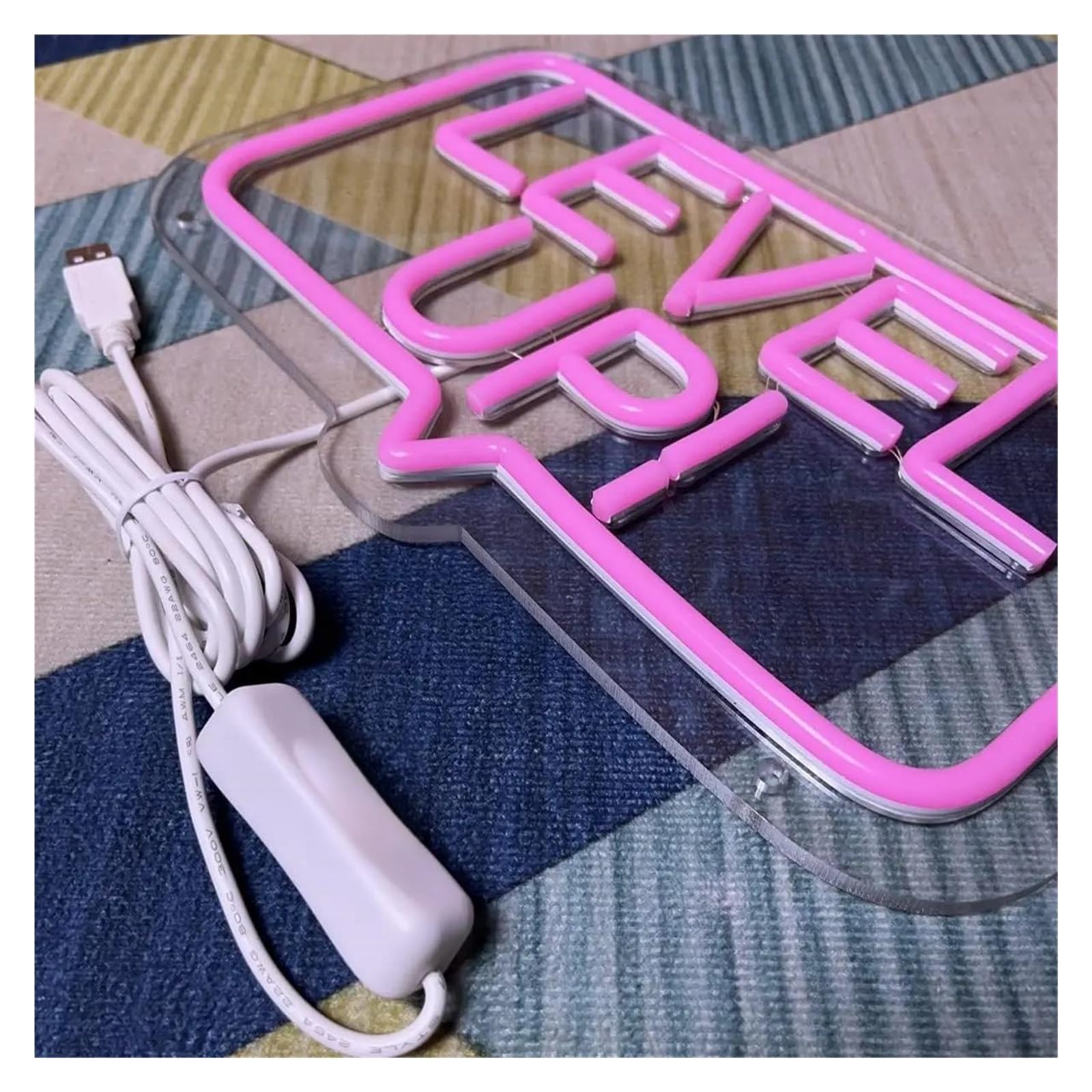 Business per insegne al per neon per alimentazione per luminosità regolabile Level Up! 19,55 cm x 31,49 neon