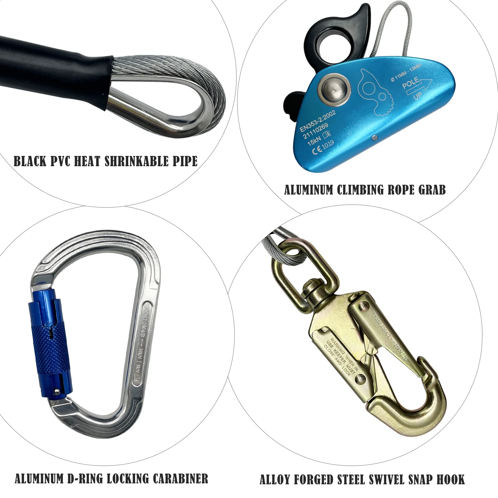 Adjustable Flip Line Kit For Arborists ProClimb All-in-One Adjustable ...
