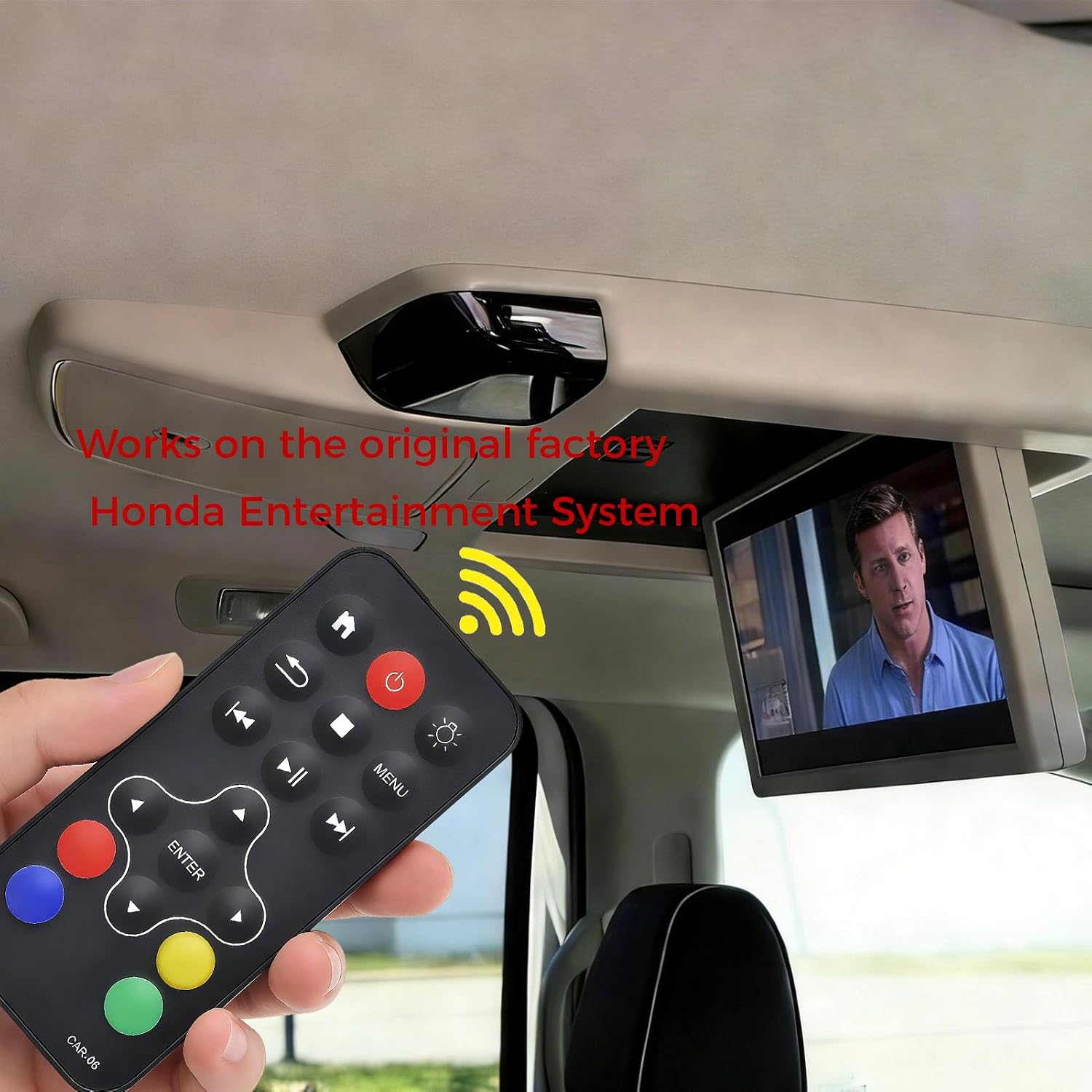 Replacement Remote Control for Honda Odyssey Elite/Touring/EX-L/EX Rear Entertainment DVD 39560-THR-A020-M1 39560THRA020 2018 2019 2020 2021 2022 2023