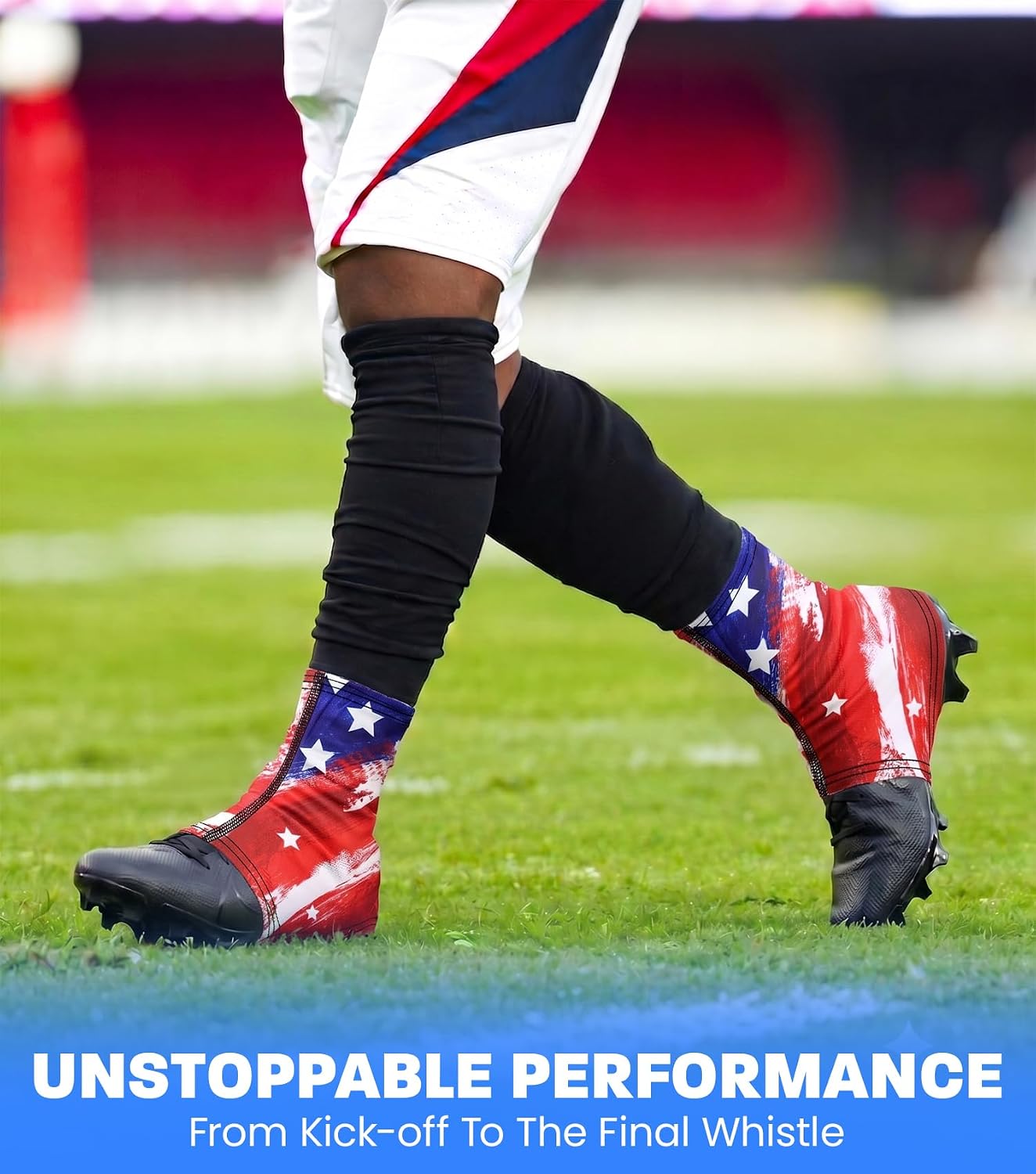 Exxact Sports Spats Football Cleat Covers, Football Spats for Cleats