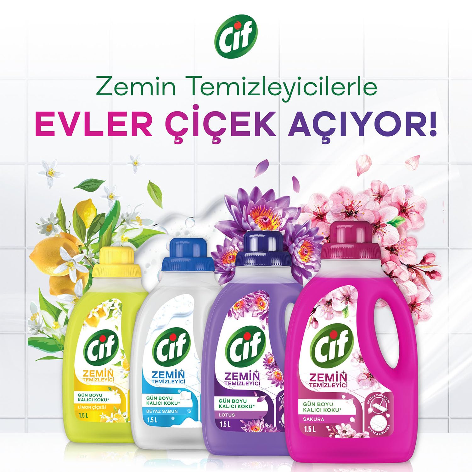 Cif Zemin Temizleyici Sakura 1500 ml