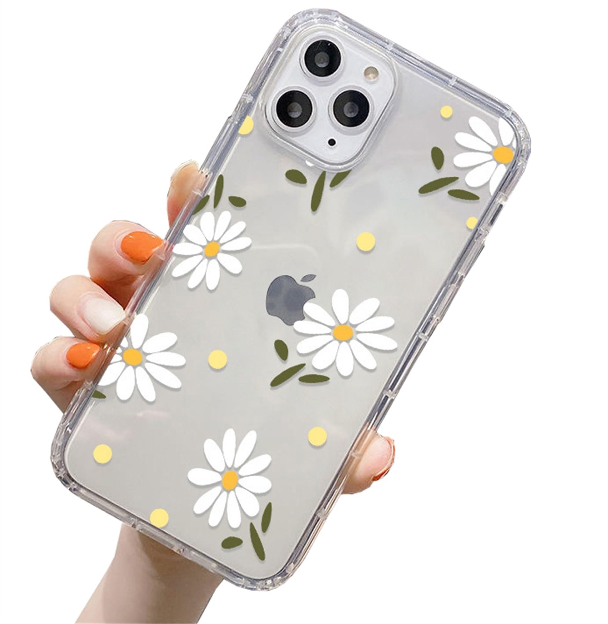 Einaily Hülle für iPhone 16 Case Crystal Clear Handyhülle Mode Chic Muster Ultra Dünn TPU Silikon Herz Bumper Stoßfest Kratzfest Schutzhülle für iPhone 16 Slim Case Cover