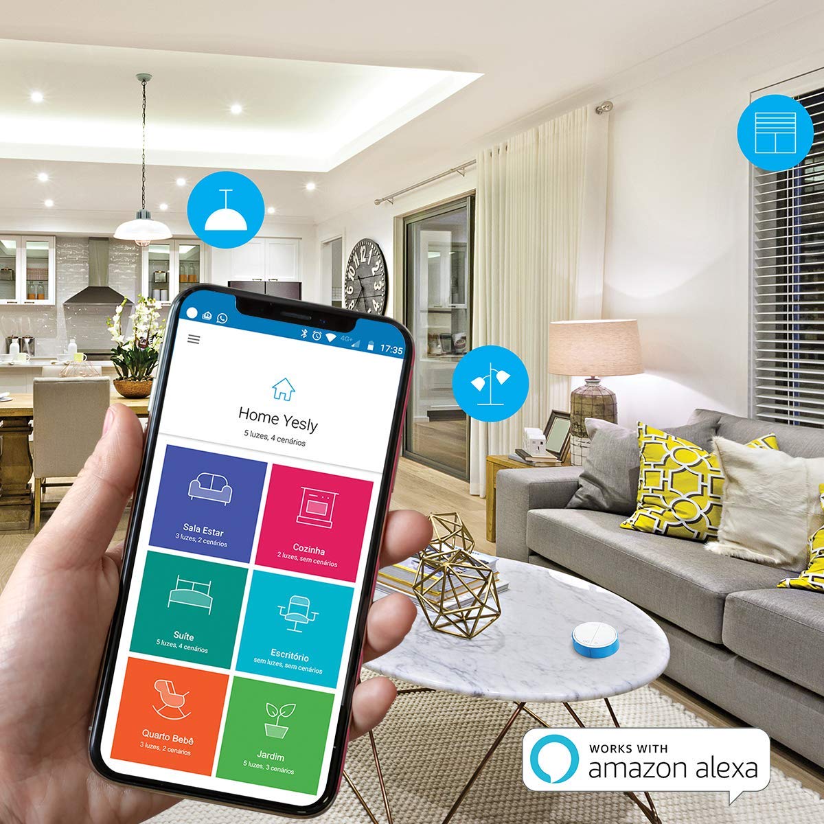 Finder YESLY Type 13228230B000 Bluetooth Multifunktionsrelais 2 Kontakte Geeignet zur Steuerung von Licht und Lüftern Programmierbar per App finder YOU