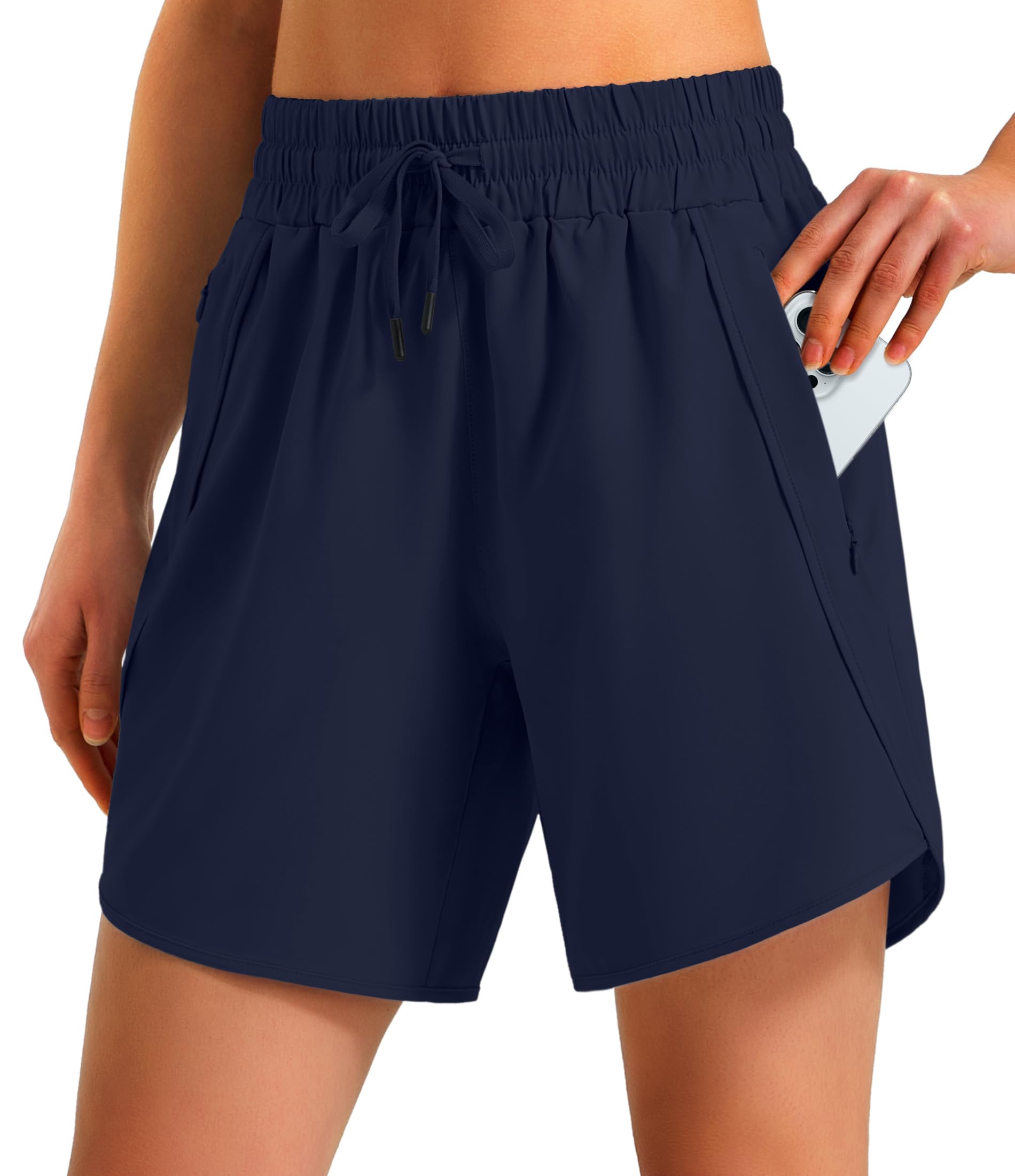 Ksmien Women's Athletic Running Shorts