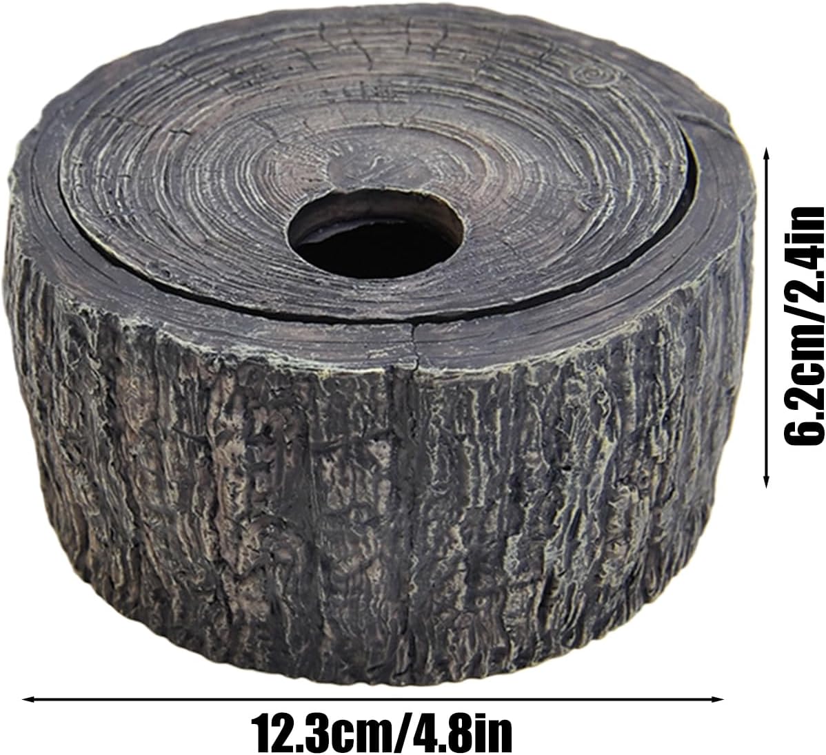 Reptile Habitat - Resin Lizard Enclosure Accessory for Natural Basking Support Unique Hiding Structure with Ventilated Cave Design Terrarium Decor for Desert Jungle Use Medium Size Configuration