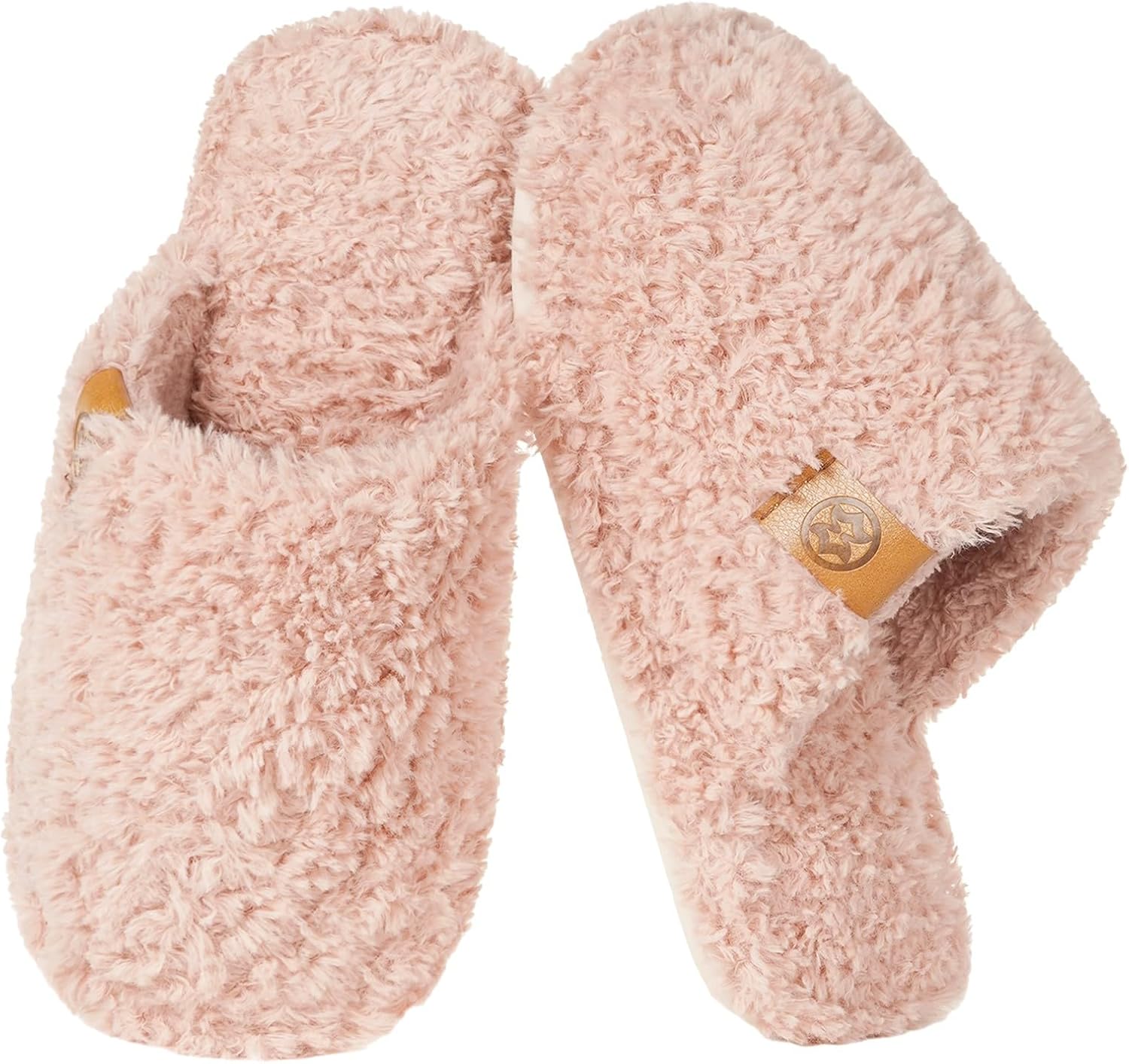 Dokela Fuzzy Kids Slippers Girls Boys Cozy House Slippers Plush Memory Foam House Shoes Non-slip Bedroom Indoor Outdoor