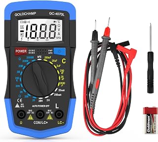 GOLDCHAMP 4070L Capacitor Tester Multimeter 2000pF-200uF with LCD Backlight