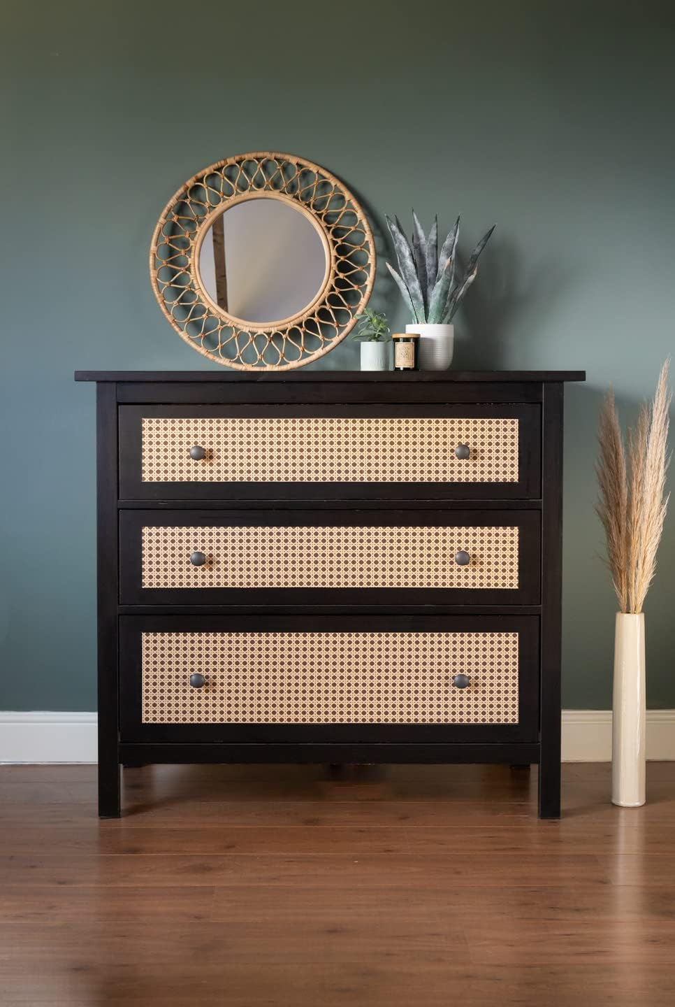d-c-fix film adhésif décoratif Tissé Canne 45 cm x 2 m pour meuble cuisine armoire table moderne durable