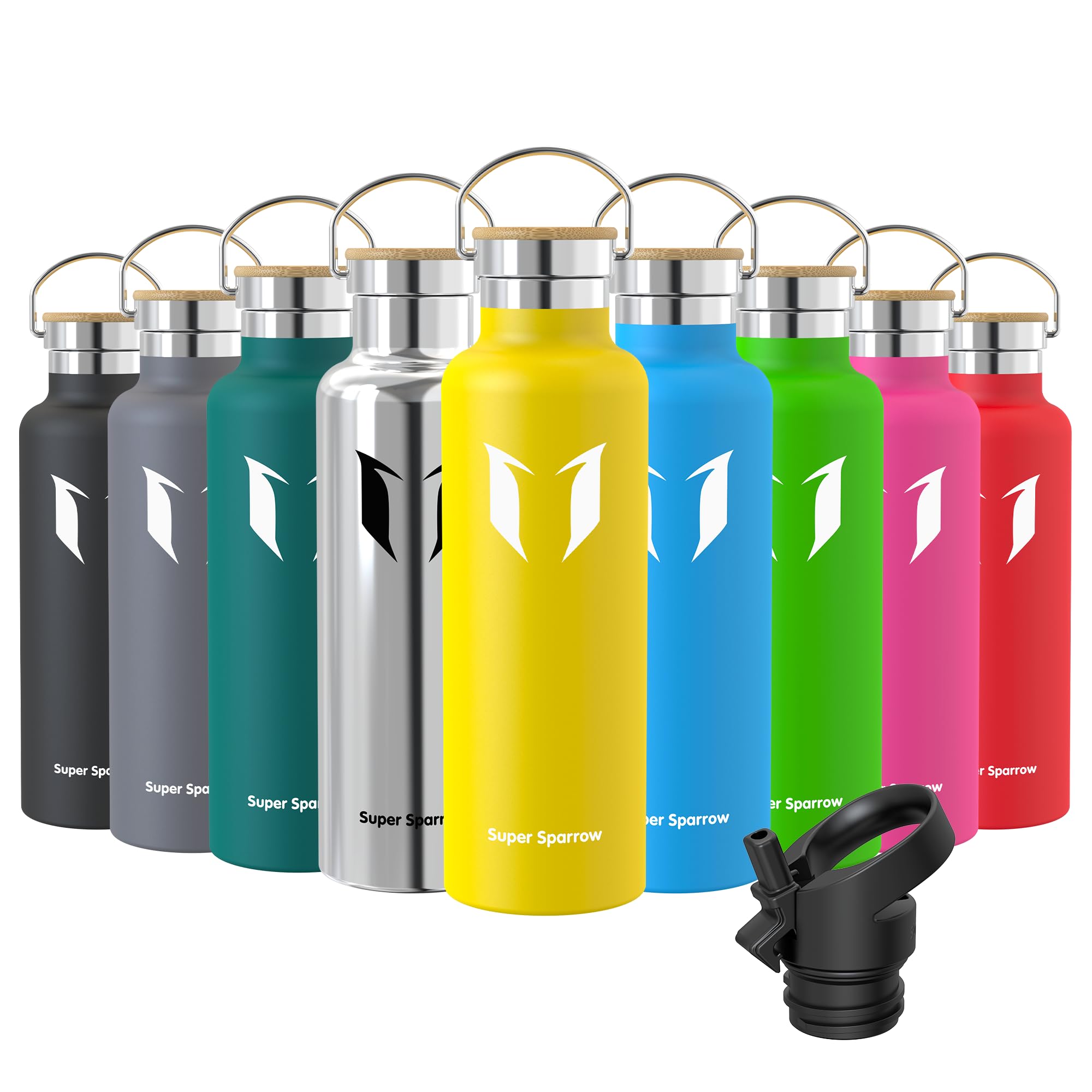 Sparrow Water Bottle Stainless Steel - Insulated Metal Water Bottles 750ml