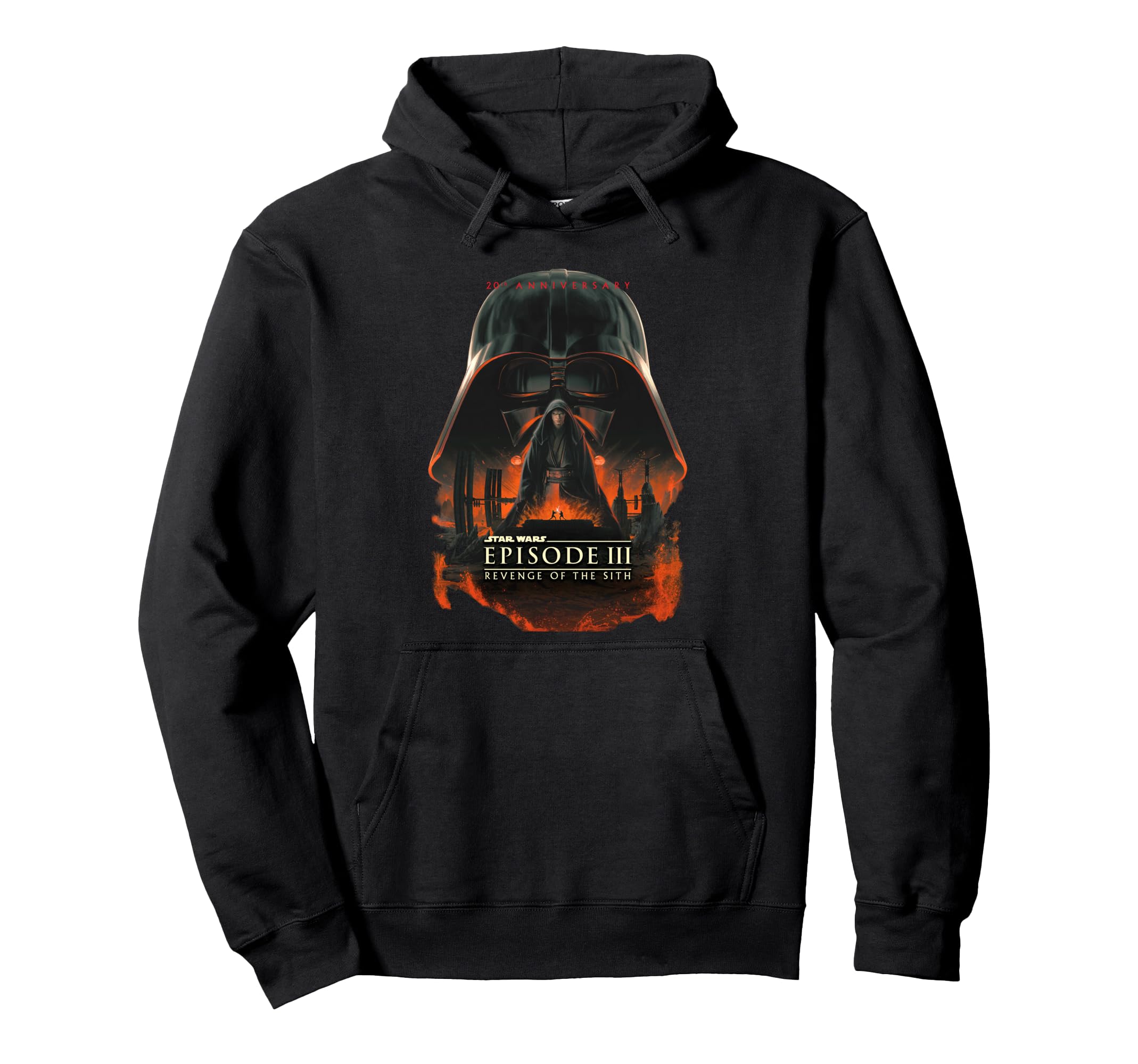 Star Wars 20th Anniversary Episode III Epic Big Chest Poster Pullover Hoodie