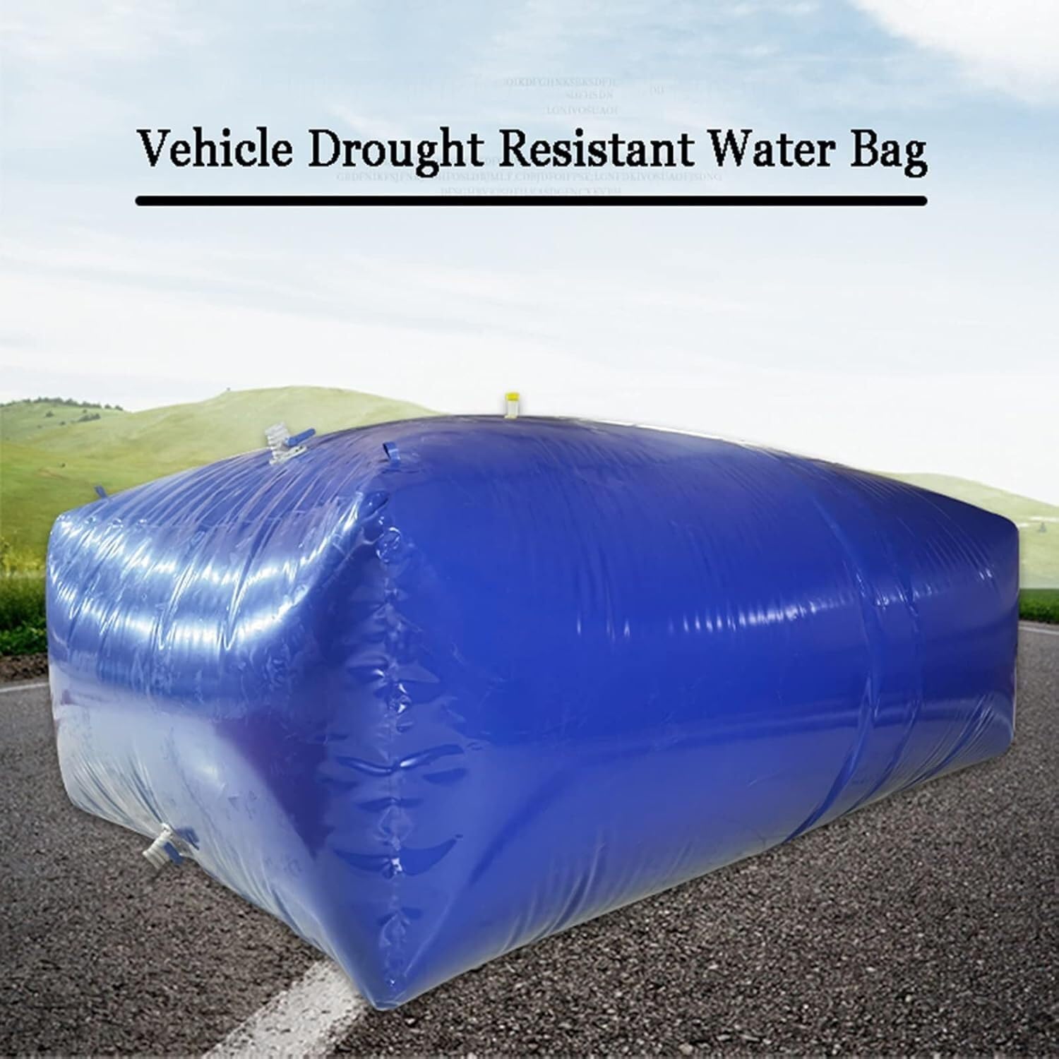 Bolsa de Almacenamiento de Agua, de Material de Resina fácil de rasgar, Plegable, para riego agrícola de Emergencia en Caso de sequía (500 litros/1,25 * 0,8 * 0,5 Metros).
