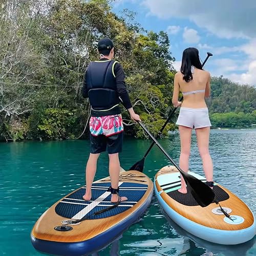 Miniatura 4 de JC-ATHLETICS Tabla de remo inflable (6 pulgadas de grosor), paquete ISUP con accesorios y mochila de SUP premium, cubierta antideslizante, aletas,