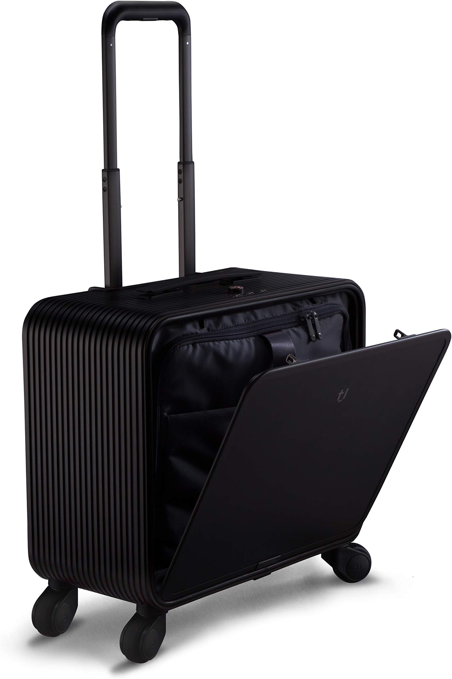 TUPLUSS2 Aluminum Carry-On Suitcase Luxury Luggage Travel Bag (Black)