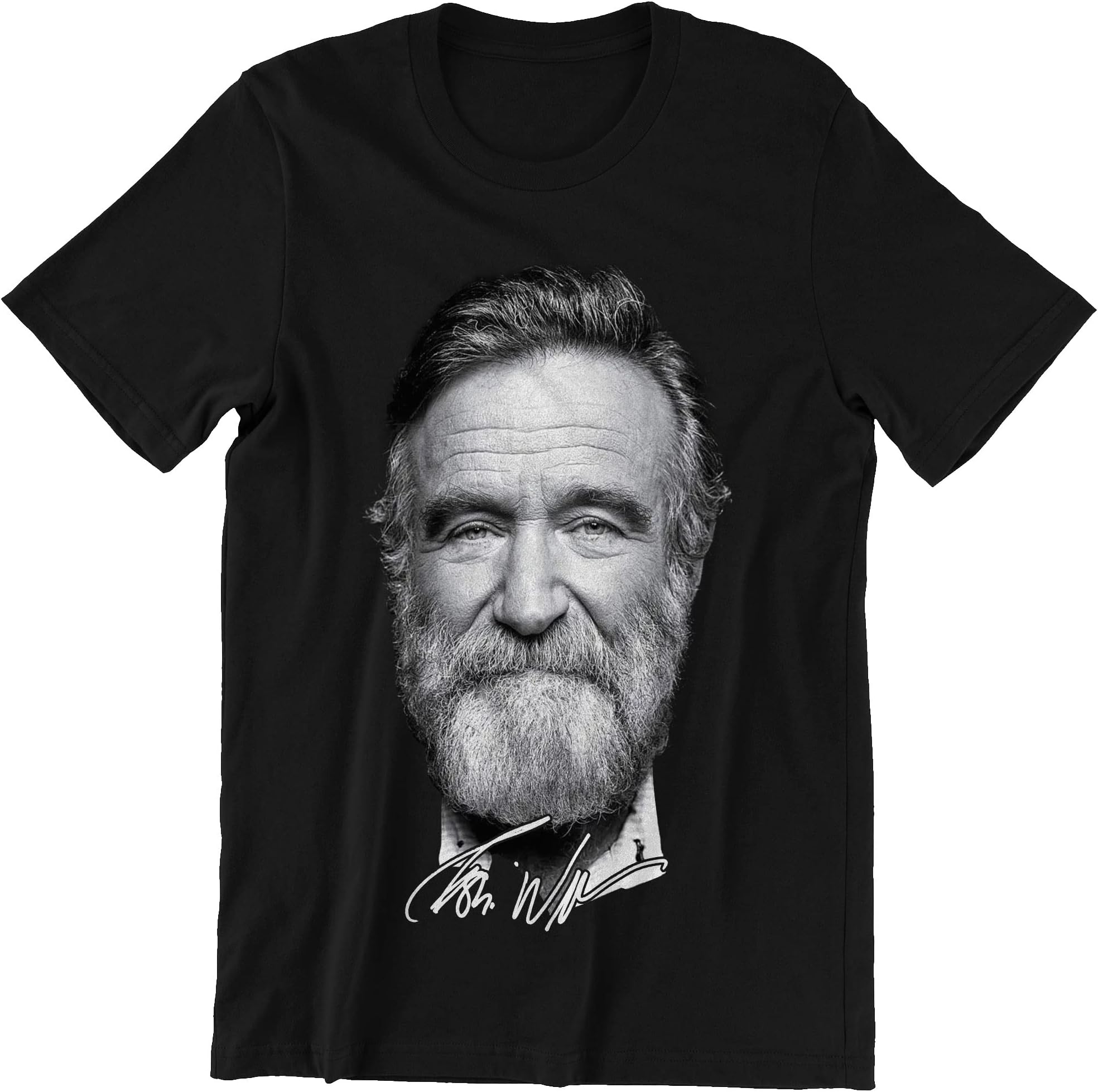 PodenceRobin Williams Face Signature Shirt
