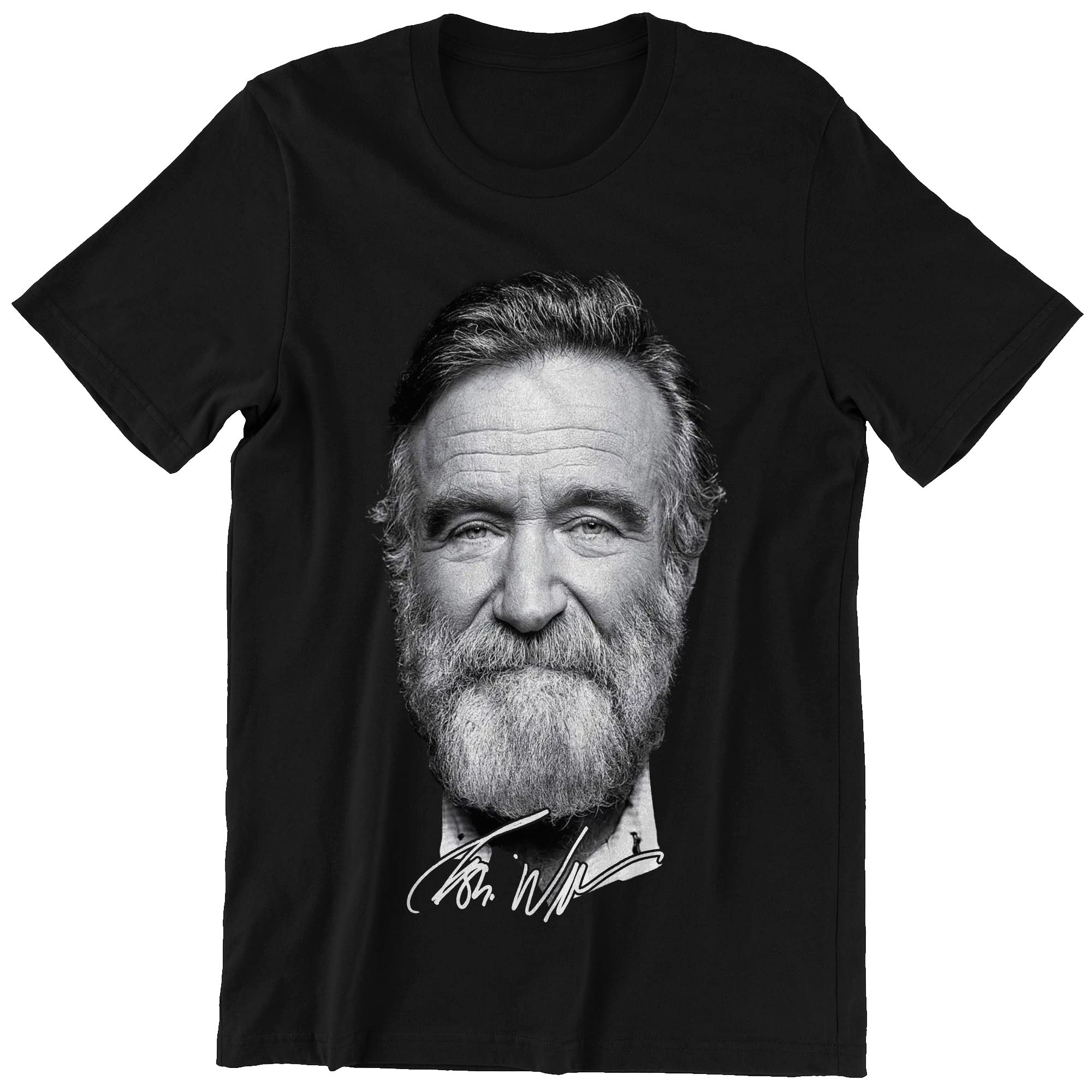 PodenceRobin Williams Face Signature Shirt