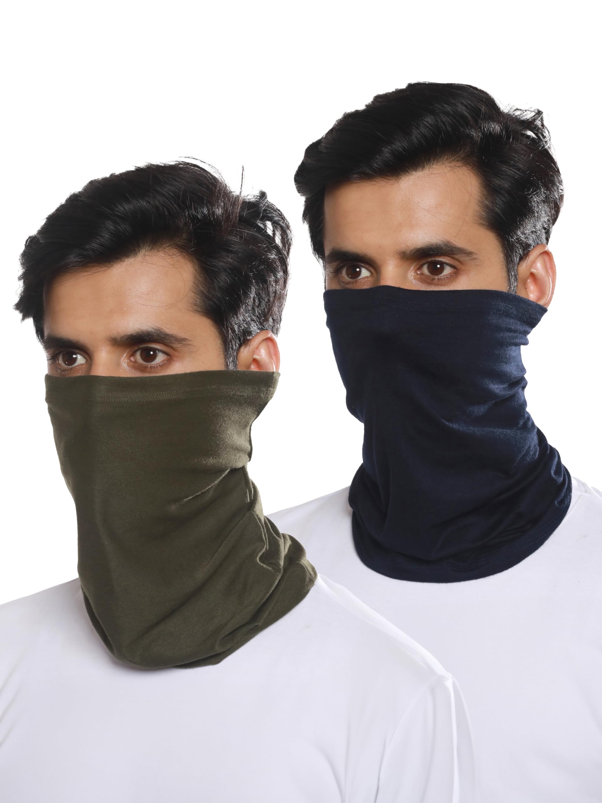 SETS AND REPS "Pack of 2 Blue & Olive Colour Viscose Lycra Head Bandana for Men & Women | Super Soft Face Cover for Men | Odour-free & Breathable | Durable & Multipurpose Bandana for men biking (B0DC1GHP4X) Amazon Price History, Amazon Price Tracker
